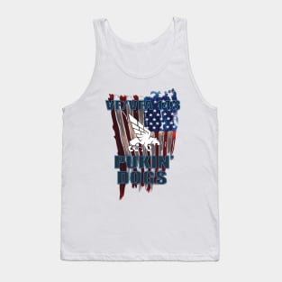 143 Dog Distressed Flag Tank Top